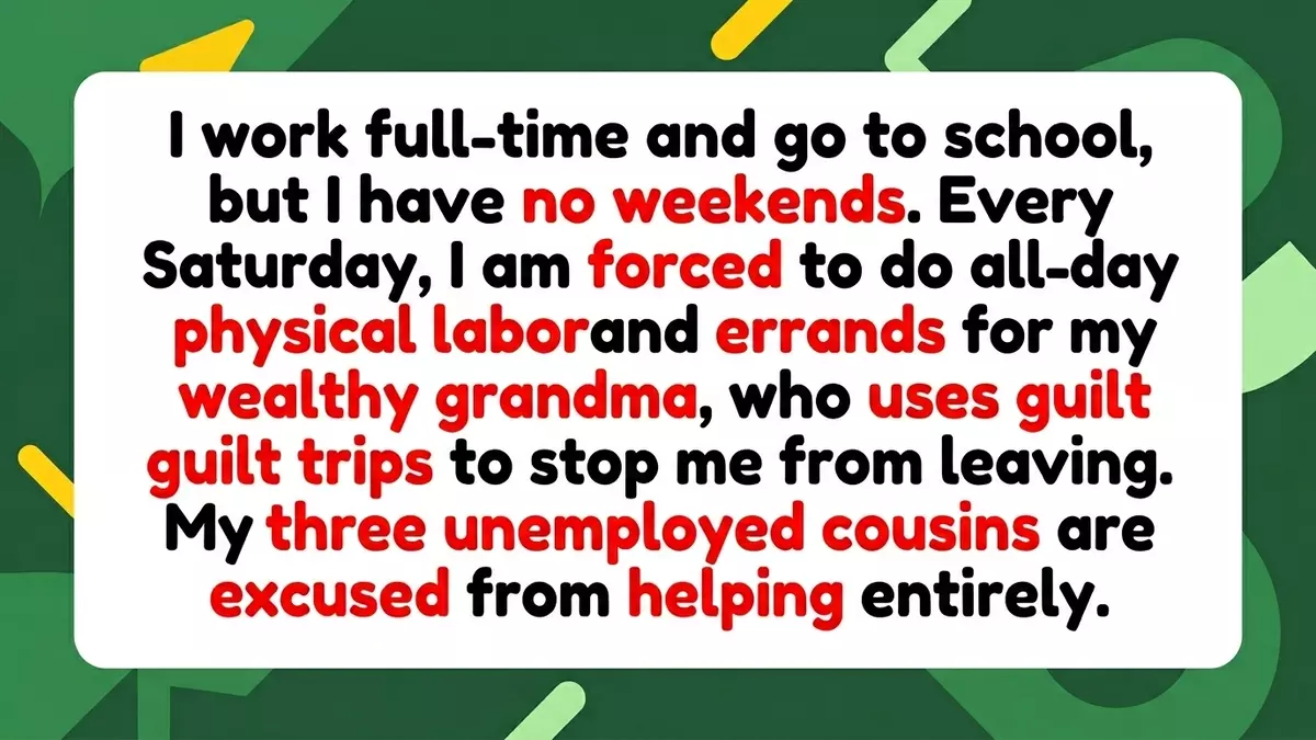 Busy 22-Year-Old Wants to Stop Doing Yard Work for Wealthy Grandma, But Fears the Guilt Trip